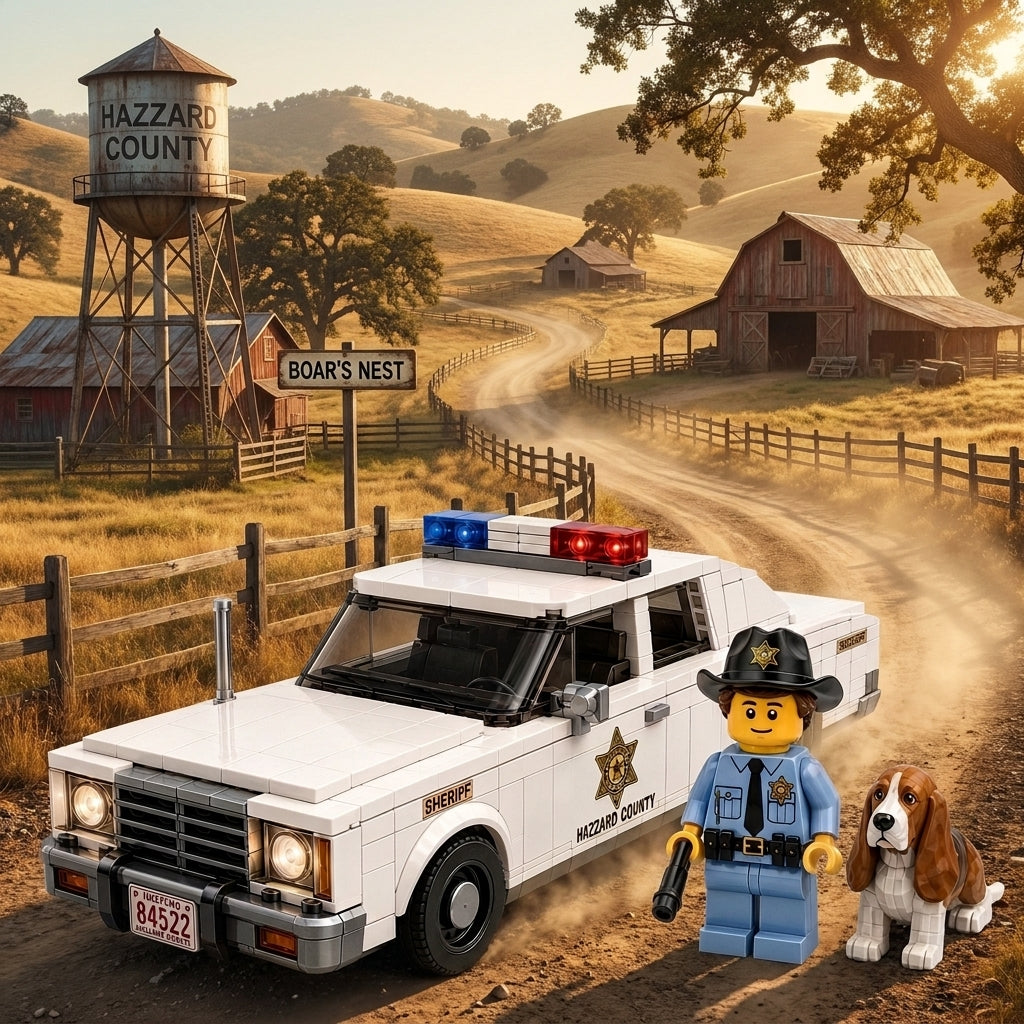 The Dukes of Hazzard — Sheriff Rosco's Police Car Building Set
